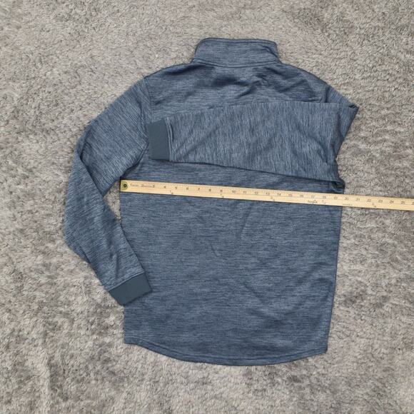 Under Armour Women's Size S Pullover Sweater 1/4 Zip Blue Long Sleeve Polyester - Picture 8 of 8